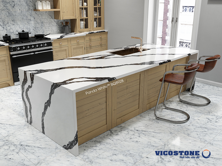 Đá nhân tạo vicostone bàn bếp